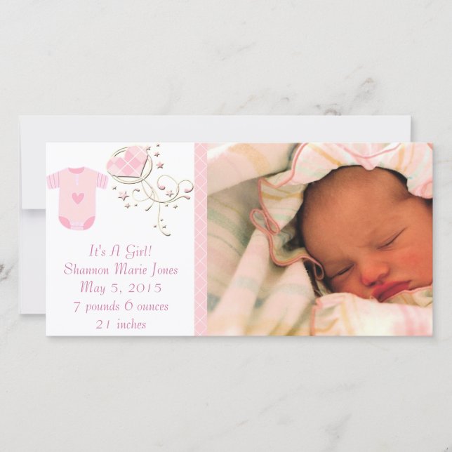 É um novo anúncio de bebê bonito, de Argyle rosa (Frente)