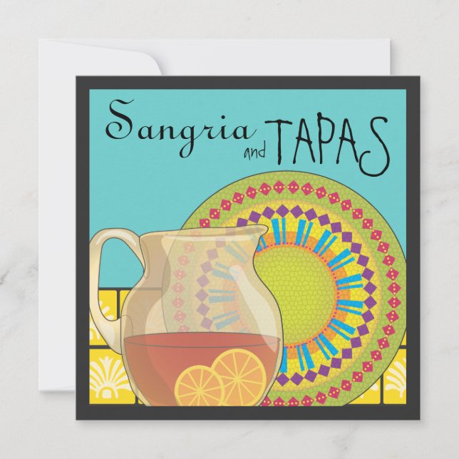É um partido dos Tapas! Convite feliz da festa (Frente)