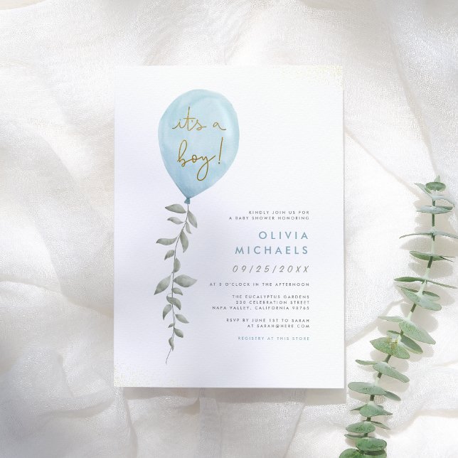 É Um Rapaz | Chá de fraldas Azul (Criador carregado)