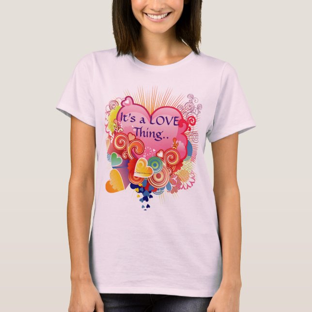 É um t-shirt da coisa do amor (Frente)