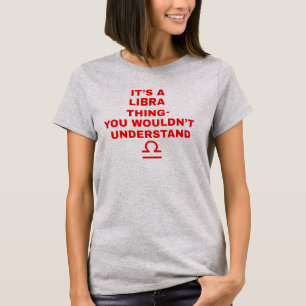 É uma Camiseta Astrologia Libra