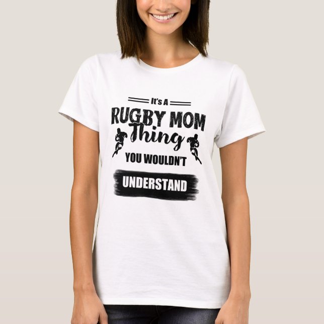 É uma coisa da mãe de Rugby - Rugby T-Shirt (Frente)