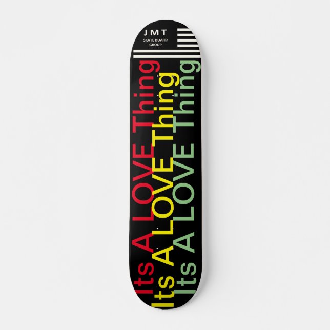 É UMA COISA DE AMOR JMT 7 3/4" Skateboard Deck (Frente)