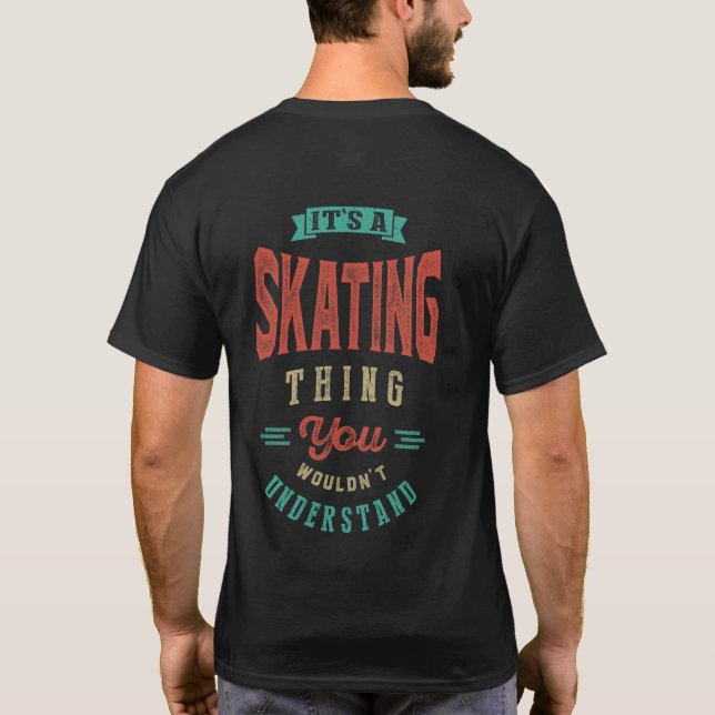 É uma coisa de patinação | T-shirt (Verso)
