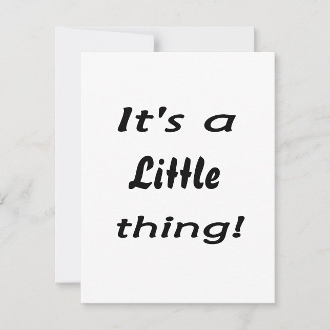 É uma coisinha! (Frente)