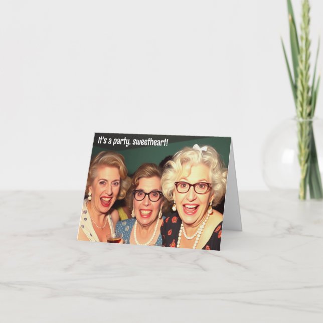 "É uma festa, querida!" Cartão de visita (Frente)