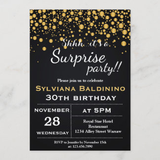 É UMA FESTA SURPRESA... CONVITE DE ANIVERSÁRIO