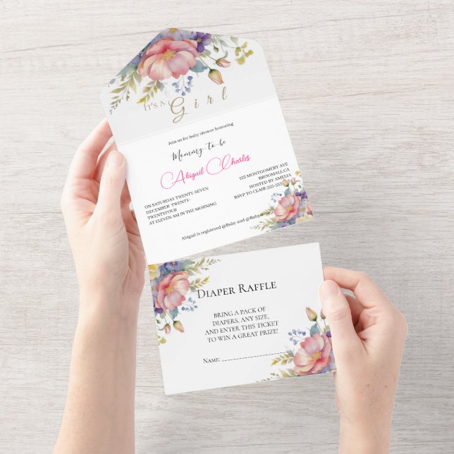 É uma floração rosa penteada, tudo em um único con (Aba destacável)