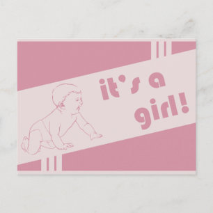é uma menina: anúncio do vintage
