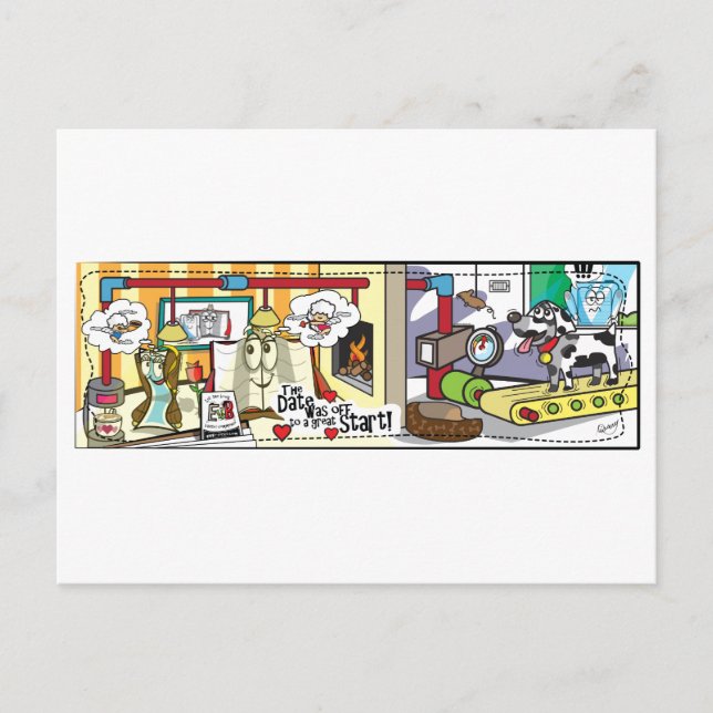 E versus B - A data estava indo bem Cartão Postal (Frente)