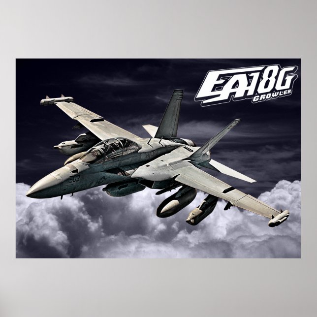 EA-18G Growler Poster Poster (Frente)