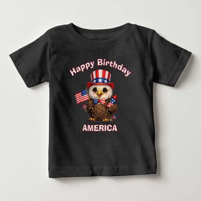 Eagle (4e) Patriotic Kid T-Shirt (Frente)