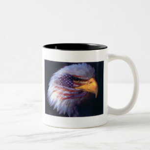 EAGLE & BANDEIRA AMERICANA! CANECA 11oz