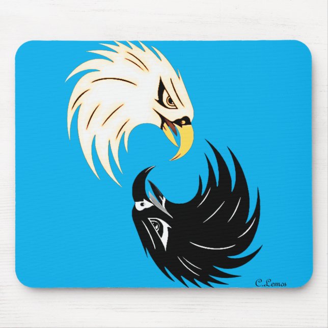 "Eagle Eye" Mouse Pad - Azul (Frente)