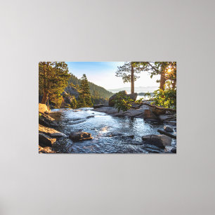 Eagle Falls Lake Tahoe Canvas de Arte Profissional