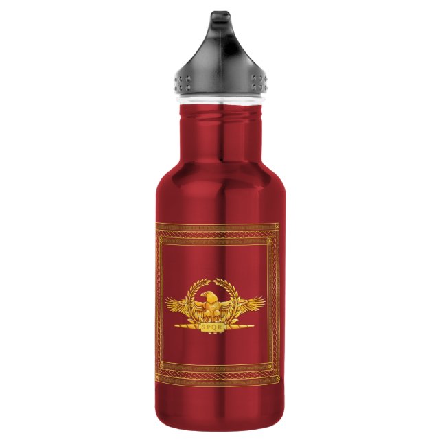 Eagle imperial romano e garrafa de água de SPQR (Direita)