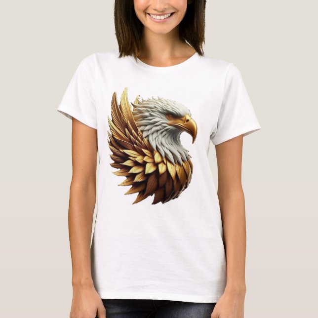 "Eagle Tattoo T-Shirt Design" (Frente)
