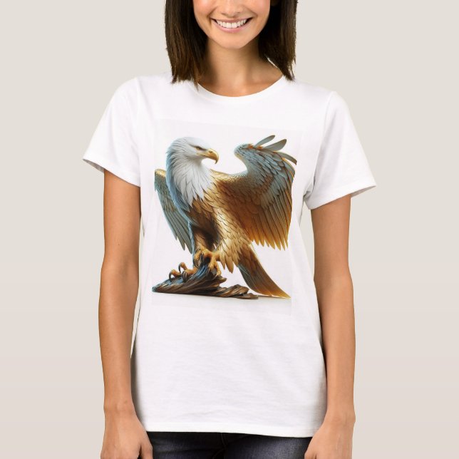 "Eagle Tattoo T-Shirt Design" (Frente)