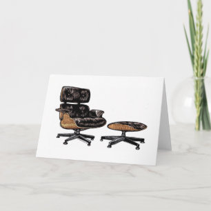 Eames Lounge Presidente e Cartão de Saudação Otoma