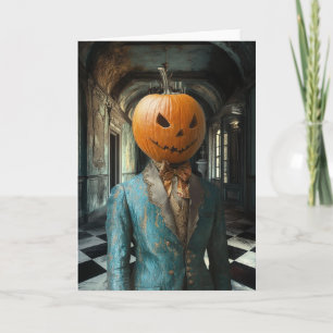 Earl Pumpkinhead   Cartão de Saudação de Arte Surr