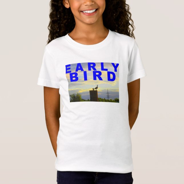 Early Bird at the Riverside - T-Shirt (Frente)