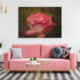 Early Evening Rose Stretch Canvas Print