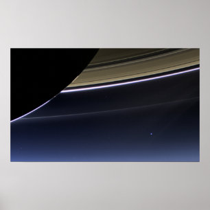 Earth from Saturn Poster