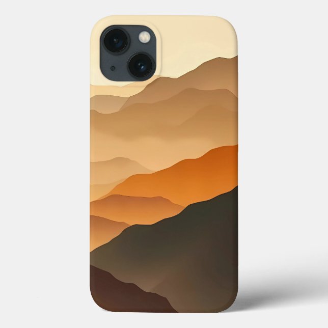 Earth Tone Gradient Desert iPhone Case (Verso)