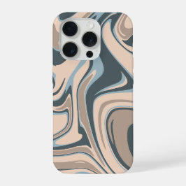 'Earth Tone Marble Swirl' capa para iPhone 15 Pro