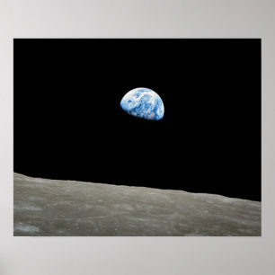 Earthrise 16"" impressão x20
