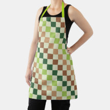 Earthy rainbow diagonal checkerboard pattern