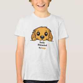 Easily Distracted By Dogs Cute Puppy T-Shirt