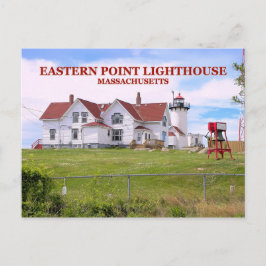 East Point Lighthouse, cartão postal de Massachuse