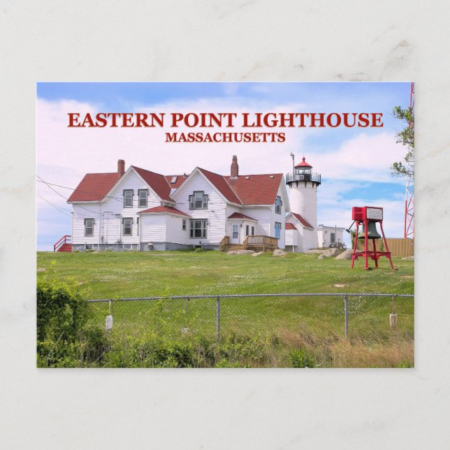 East Point Lighthouse, cartão postal de Massachuse (Frente)