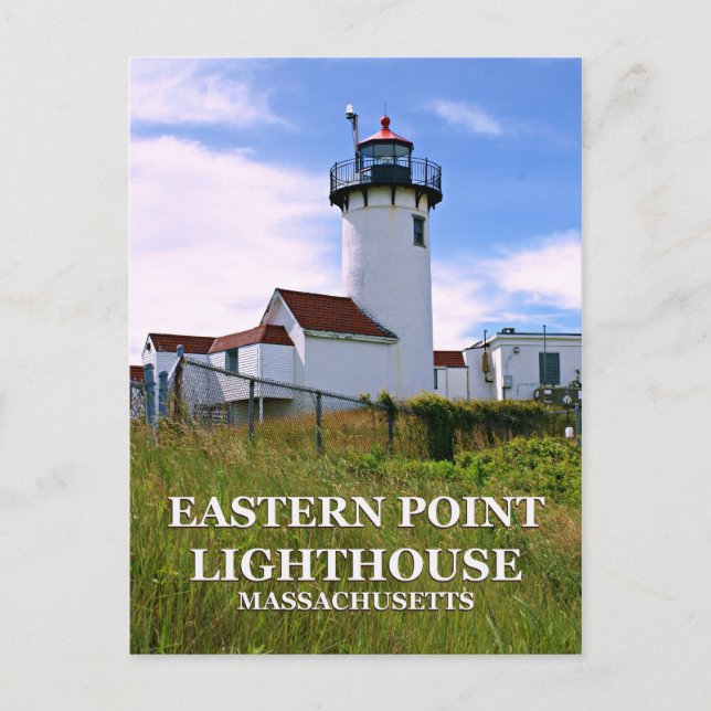 East Point Lighthouse, cartão postal de Massachuse (Frente)