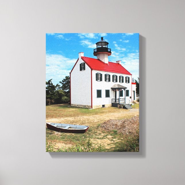 East Point Lighthouse, Nova Jersey Canvas Print (Frente)