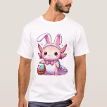 Easter Axolotl Bunny Ears Eggs T-Shirt<br><div class="desc">Easter Axolotl Bunny Ears Eggs T-Shirt</div>