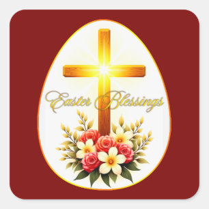 Easter Blessings – Christian Faith Art Autocolante
