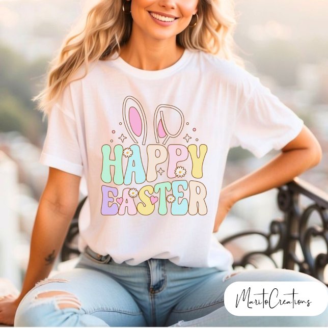 Easter day t-shirt for her, with spring flowers (Criador carregado)