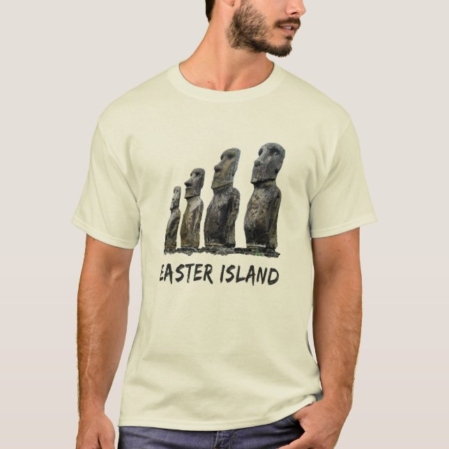 Easter Island Rapa Nui Moai Statues T-Shirt (Frente)