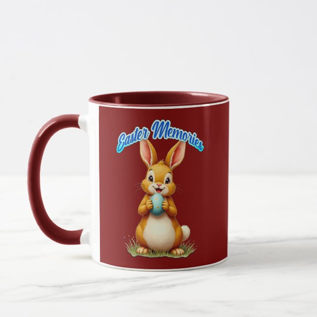 Easter Memories – Cute Bunny Illustration caneca (Esquerda)