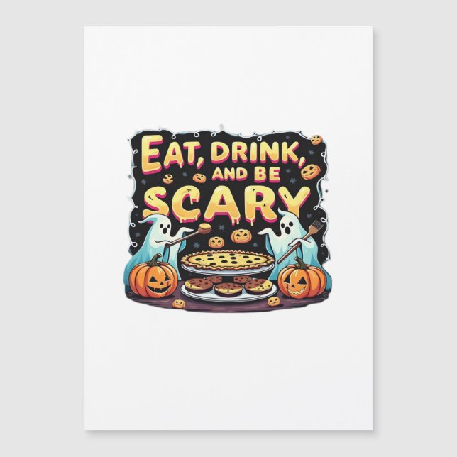 Eat Drink And Be Scary Spooky Bakery Halloween Coo (Frente)