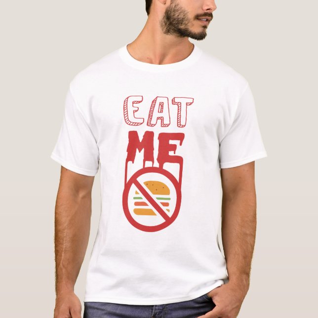 Eat Me Hamburger T-Shirt (Frente)