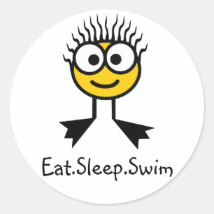 Eat.Sleep.Swim- etiquetas de YellowCharacter
