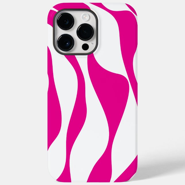 Ebb e Fluxo 4 em Magenta e Branco (Verso)