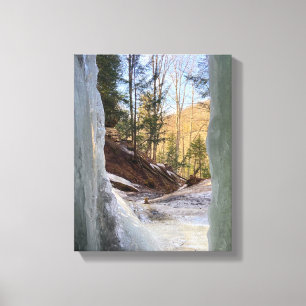 EBEN ICE CAVES MICHIGAN U.S.A. CANVAS PRINT