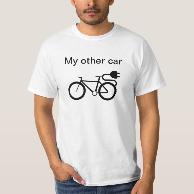 EBike meu outro carro é um t-shirt de Ebike (Frente)