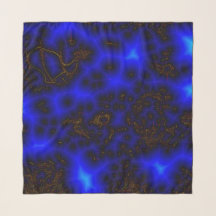 36" x 36" Chiffon Scarf Blue Lightning