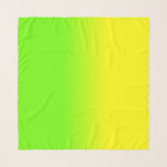 Echarpe A cor amarela verde e de néon de néon da máscara<br><div class="desc">O amarelo de néon da luz do sol brilhante desvanece-se em um borrão do ombre com verde de néon para um flash do brilho e da luz</div>