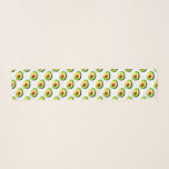 Echarpe Acarpa-chiffão-branca com padrão de abacate verde<br><div class="desc">Um cachecol de chiffon bonito com padrão de abacate verde. Xale personalizado para pescoço,  cabelo ou cabeça. Acessório divertido para as mulheres. O padrão pode ser maior ou menor.</div>